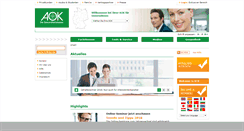 Desktop Screenshot of aok-business.de